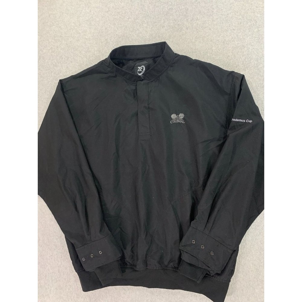 Zero Restriction Colonial Golf Club Quarter‎ Snap Pullover (Men's Large) Black